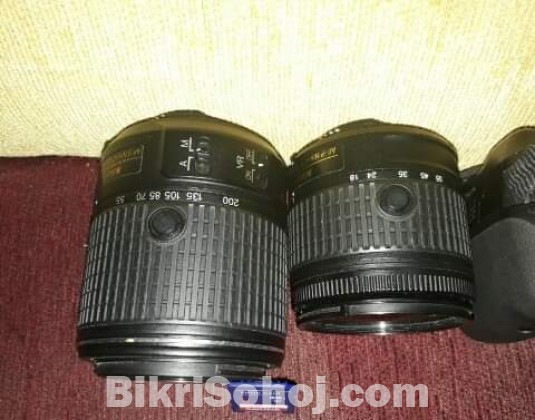 Nikon D3300 original DSLR Camera with 2 lenses